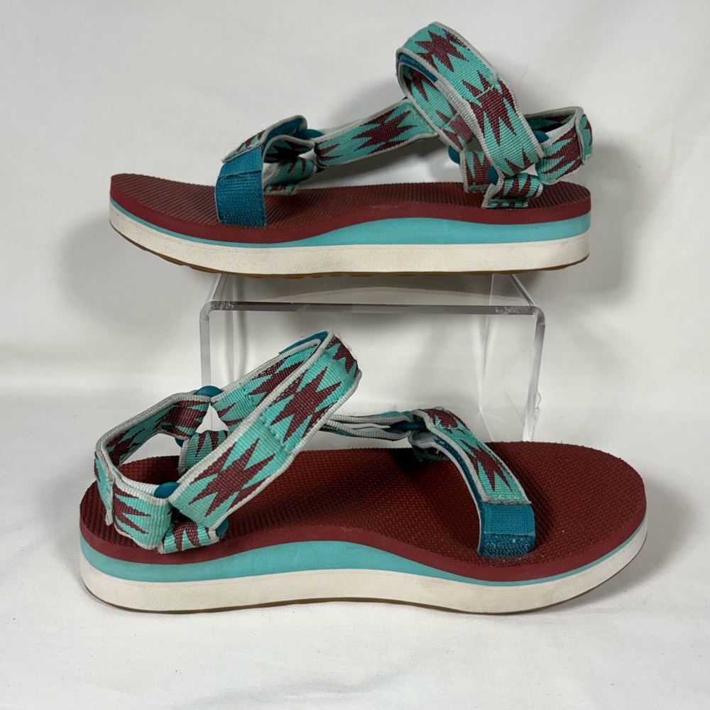 Teva Women's Midform Universal Platform Sandals Halcon Teal 1090969 SZ 6 - Picture 2 of 7